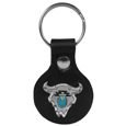 Leather Keychain - Buffalo Skull